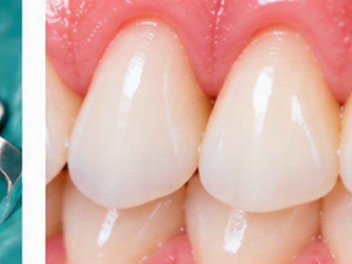 Healthy gums around teeth