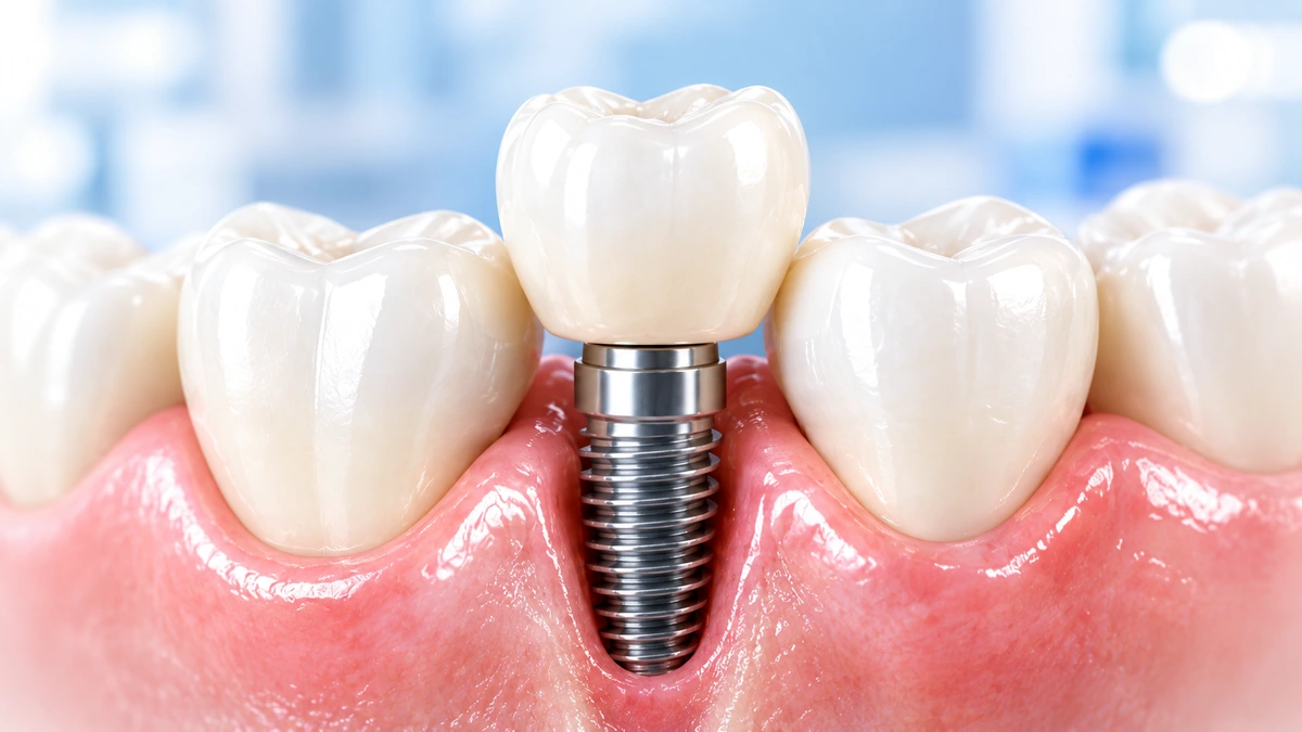 Representative single tooth implant