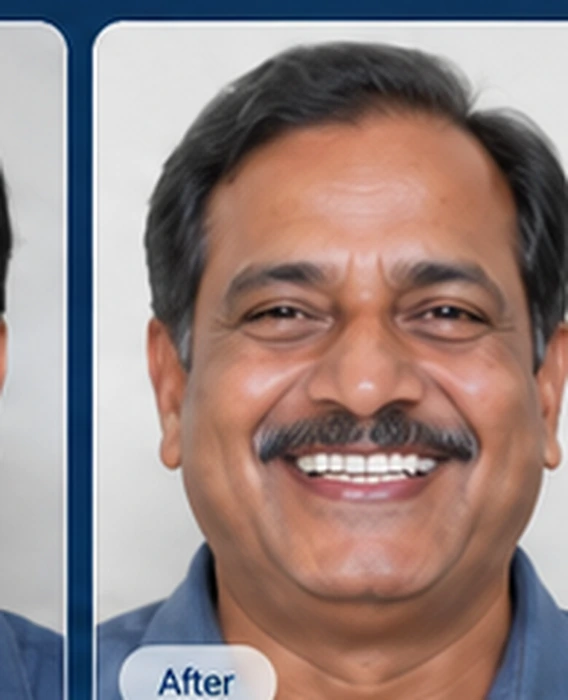 Representative Indian male after-style portrait