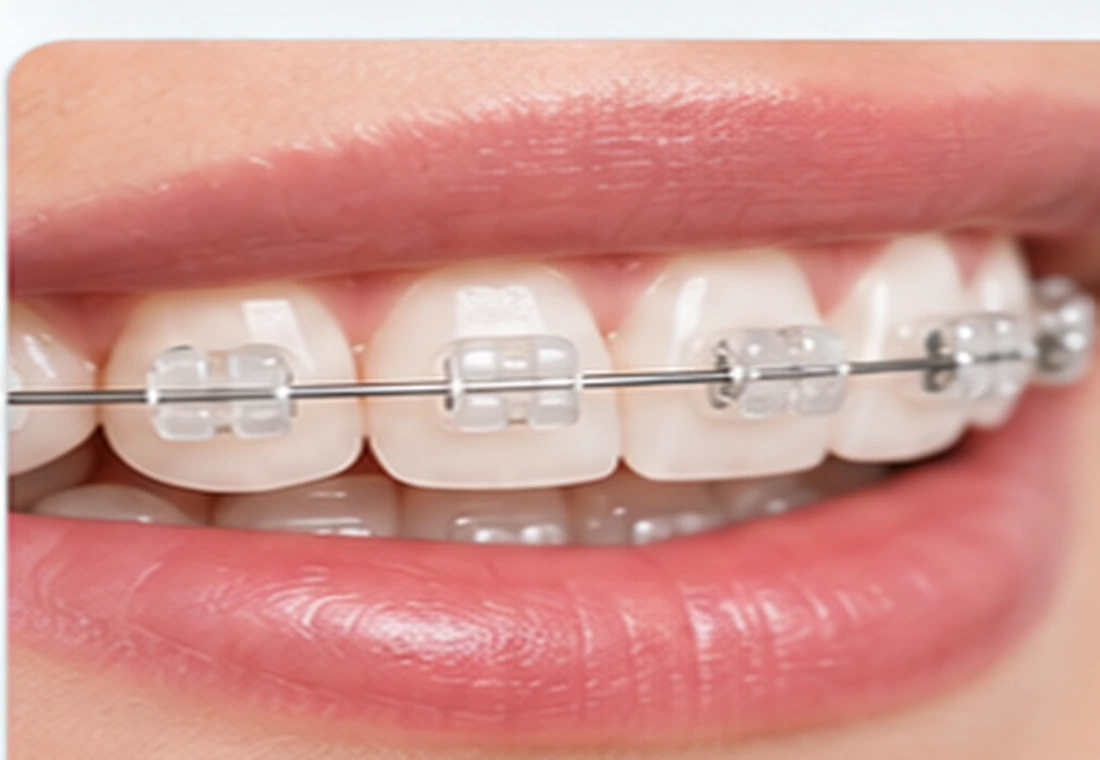 Clear aesthetic orthodontic brackets